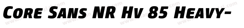 Core Sans NR Hv 85 Heavy字体转换